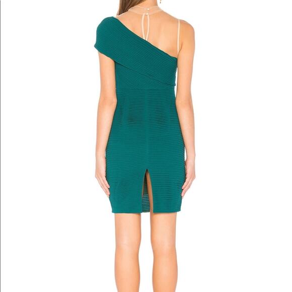 Aijek Toga Dress Green Revolve - Picture 4 of 6